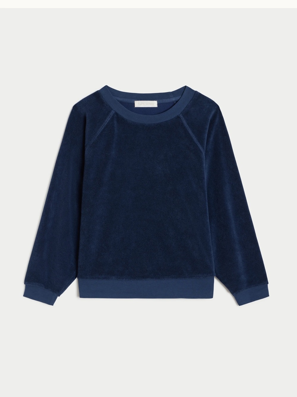 NWT Suzie Kondi tilos terry sweatshirt in navy